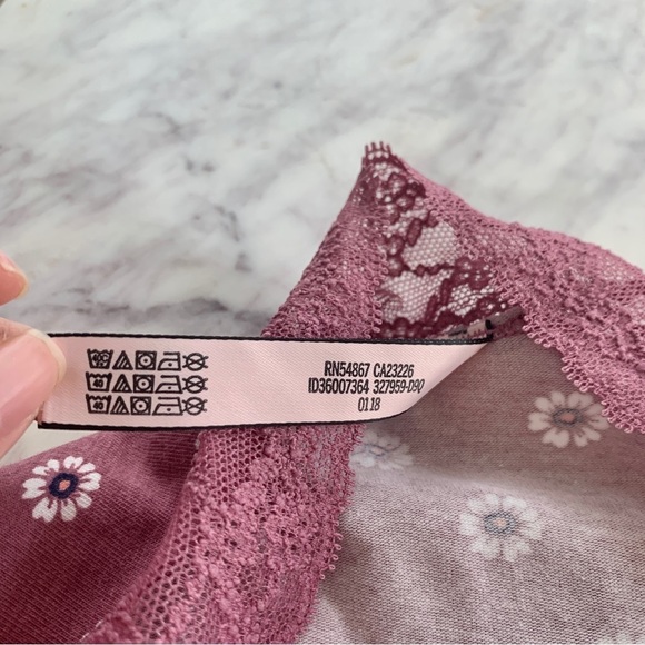 Purple Boho Paisley Print Low Rose Hiphugger Panty with Lace Waistband - Picture 8 of 8